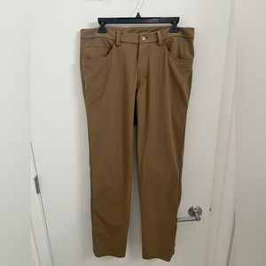 Lululemon ABC pants 34x32, regular fit, khaki brown
